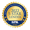 Mortgage Professional America 2022 5-Star Lender MPA Award